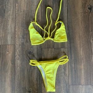 Asymmetrical bikini two piece
